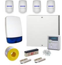 Wired Burglar Alarm System PRO Kit LCD Keypad PET FRIENDLY up to 24Kg PIRs