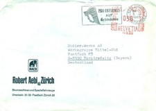 CH 8000 Zurich letter from