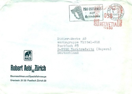 8000 zurich letter from - ch,
