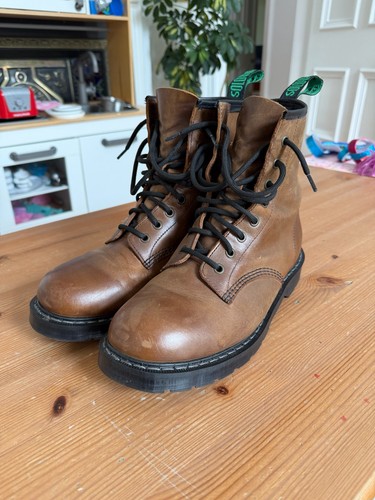Solovair brown leather - brown, crazy