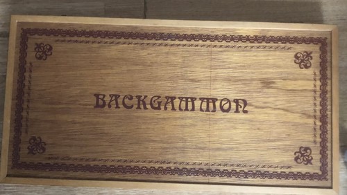 Vintage 1974 backgammon wooden - 1974,