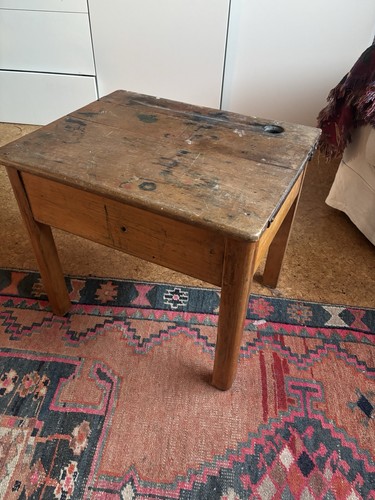 Old school desk coffee table - old,
