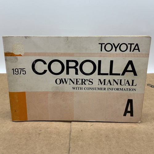 1975 toyota corolla owners - 1975,