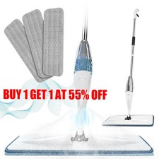 Spray Mop for Cleaning Floors Microfibre Flash Speed Power Cleaner 5 Pad Dry Wet