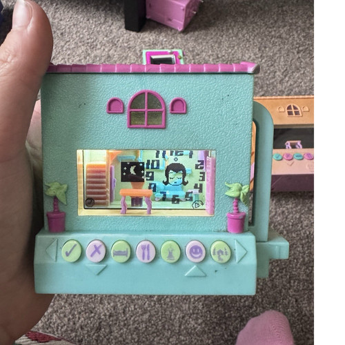 Pixel chix blue - pixel, house