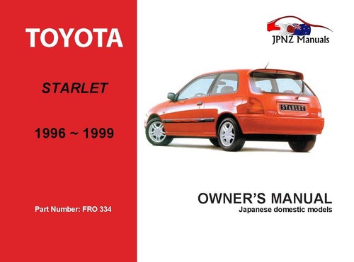 Toyota starlet owner s - toyota,