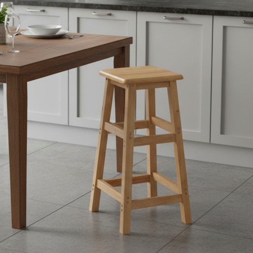 70cm high wooden - wooden, stool