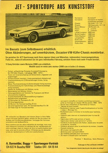 Jet sportcoupe swiss - swiss, market