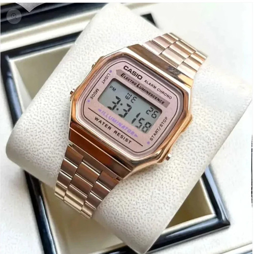 Casio a168 rose gold - a168, digital