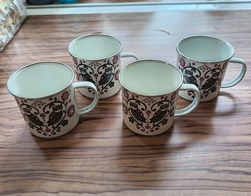 Set enamel metal camping - set,