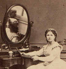 London cdv lady reflection - lady, in