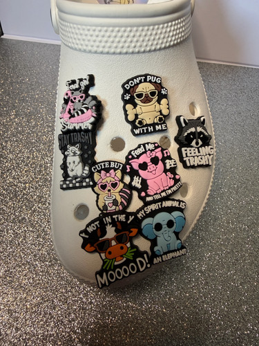 Funny animal shoe charms - ,