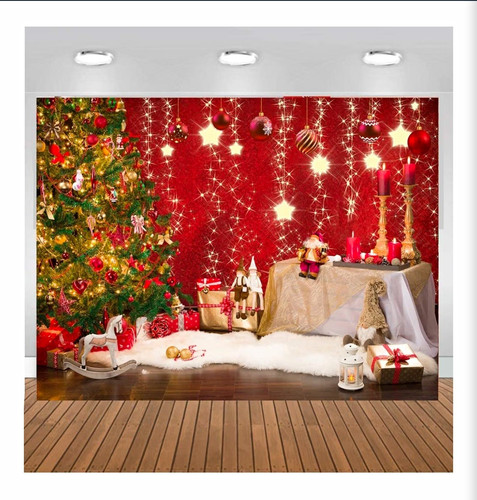 Christmas vinyl photo backdrop - christmas,