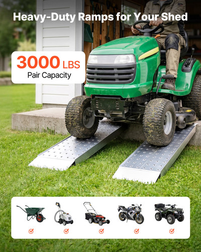 2pcs aluminum trailer ramps - 2pcs,