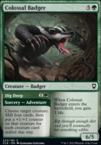 Colossal badger dig - colossal, deep