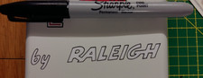 PAIR Raleigh Wisp RM7 'By Raleigh't repro' Decals Self Adhesive Vintage Moped