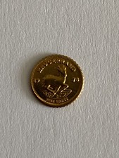 krugerrand 1973 24k Gold Plated Mini Coin