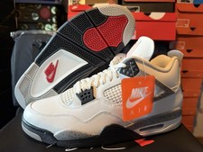NIKE AIR JORDAN 4 RETRO WHITE CEMENT IV DO THE RIGHT THING FV5029-100 MENS SZ:14