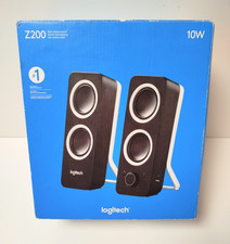 Logitech Z200 Desktop laptop PC Speakers 10W 3.5mm Input Black New