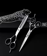 Jaguar Silver Line Mercury Scissors Set 6” Inch | Straight & Thinning Shears