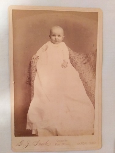 Antique cabinet card baby - cabinet,