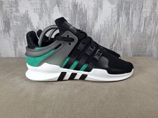 Mens Adidas EQT Support ADV Trainers Size UK 7 Core Black Sub Green VGC