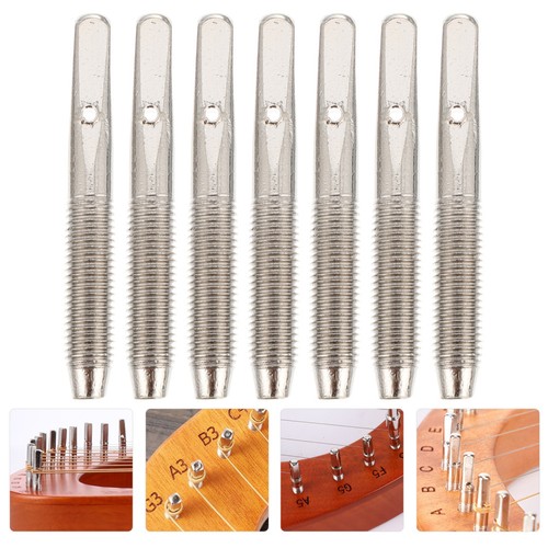 Silver metal harp string pins - metal,