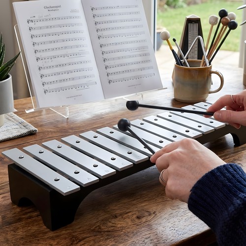 Key silver glockenspiel - silver,