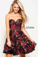 Jovani 55633 Black Floral