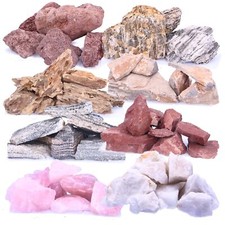 Aquarium Rocks 20kg Dragon Stone White Pink Quartz Lava Aquascape Hardscape Tank