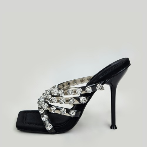 Topshop black square toe clear - topshop,
