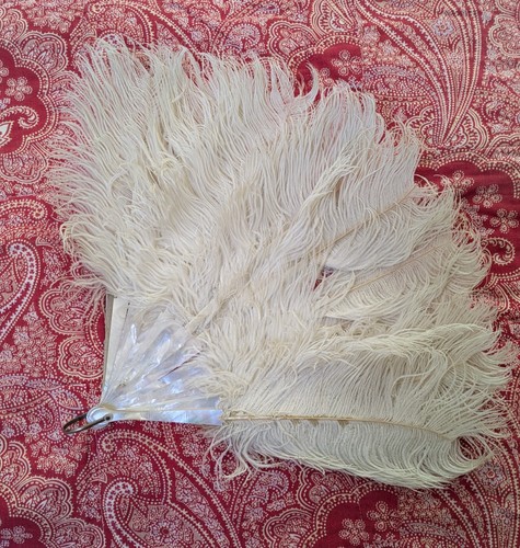 Antique fan creamy white - fan,