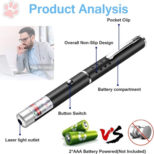 Laser pen cat toy red - laser,