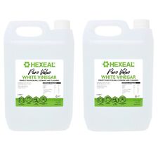 Hexeal Pure Value White Vinegar 10L - Food Grade, Cooking, Cleaning, Pickling