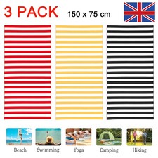 3Pcs Large Striped Beach