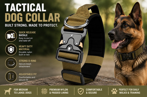 Tactical dog collar - dog, military