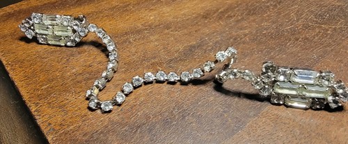 Vintage rhinestone sweater - rhinestone,