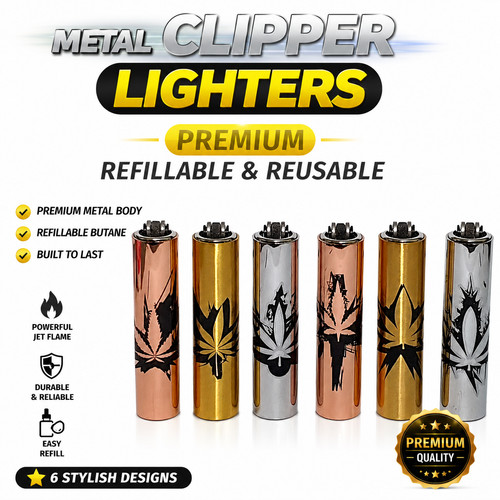 Metal clipper refillable gas - clipper,