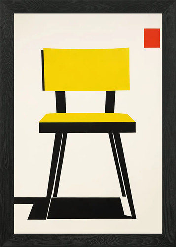 Bauhaus chair poster framed - bauhaus,