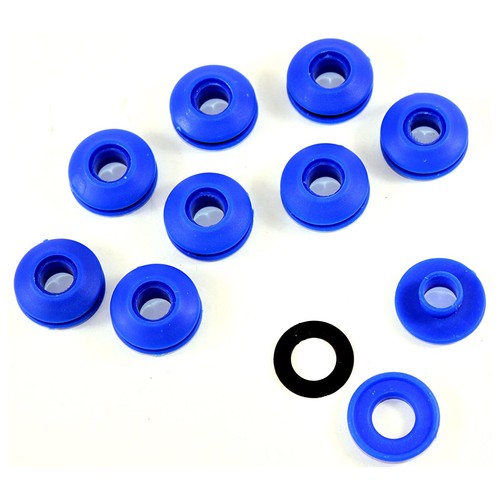 Blue plastic snap - blue,