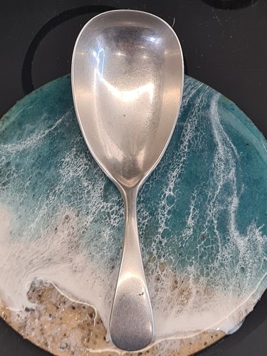 Silver caddy spoon 1914 - caddy,