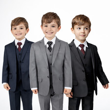 Boys Suits 5 Piece Waistcoat