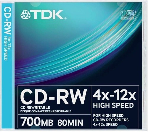 Tdk 12x 80min - cd-rw, /