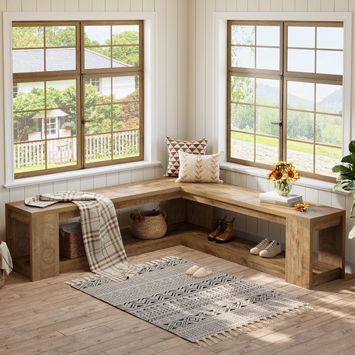 Shaped corner bench with - corner,