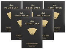 6 PACKS OF MELITTA SIZE 1 x 2 POUR OVER COFFEE FILTERS Total 240   MEL6766272x6