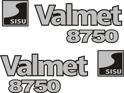 Valmet 8750 tractor decal set - tractor,