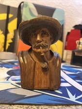 Vintage Black Forest Wood Bust