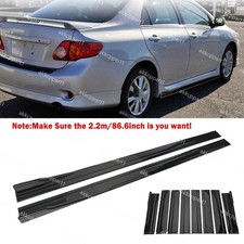 86.6" Gloss Side Skirt Extension Rocker Panel For Toyota For Celica For Corolla