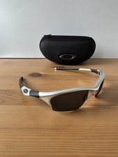 Vintage Oakley Half Jacket Silver Sunglasses Like Flak Half Jacket Minute XX Y2K