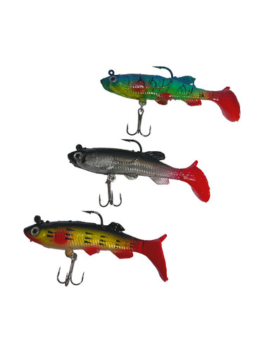 3pcs soft fishing - soft, lure